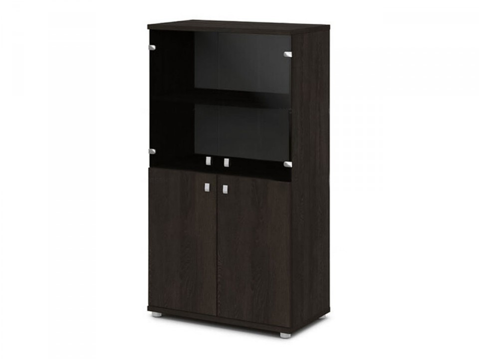 Мебель для офиса VASANTA Шкаф низкий со стеклом V-664