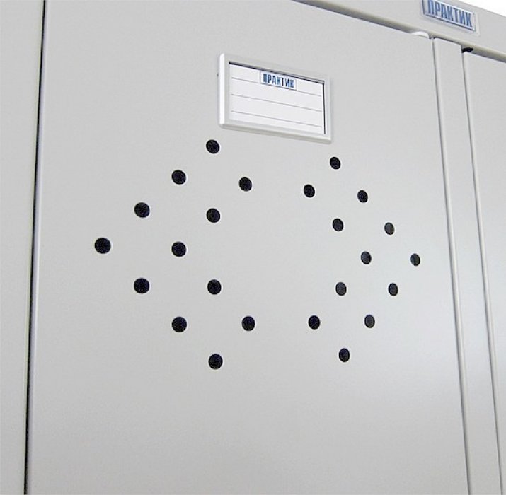 Металлический шкаф для одежды Практик LS-01 - вид 2